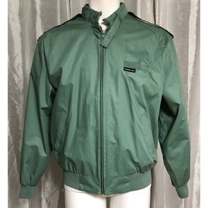 Members Only 80s VTG green jacket (L)